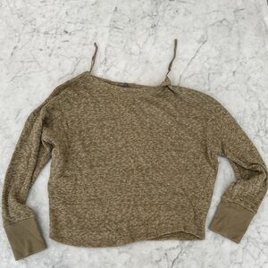 Anthropologie Olive Green Knit Pullover